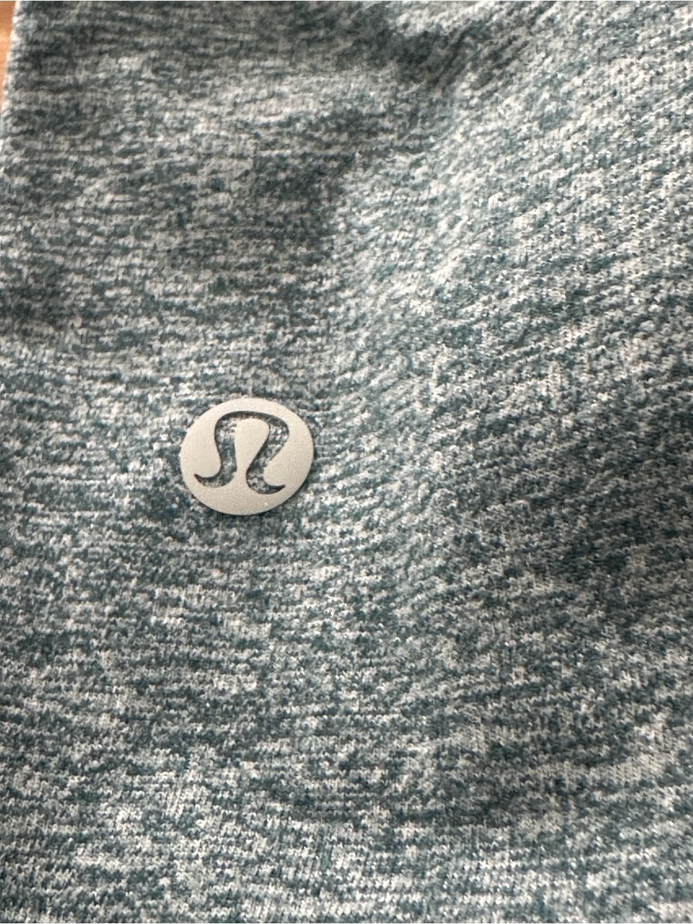 lululemon athletica Heathered Teal Short Sleeve Shirt